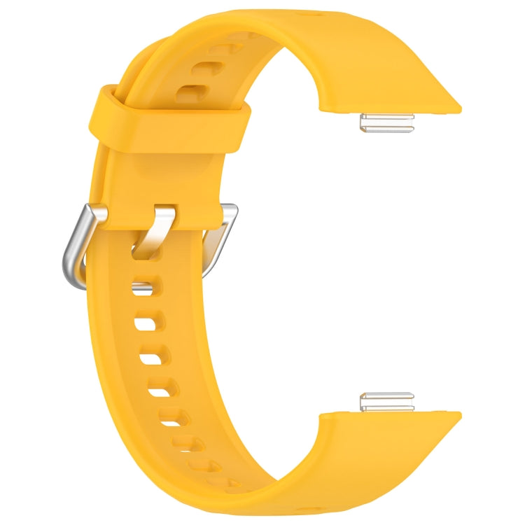 For Huawei Watch Fit3 Silicone Soft Watch Band + Clear Watch Protective Case Set