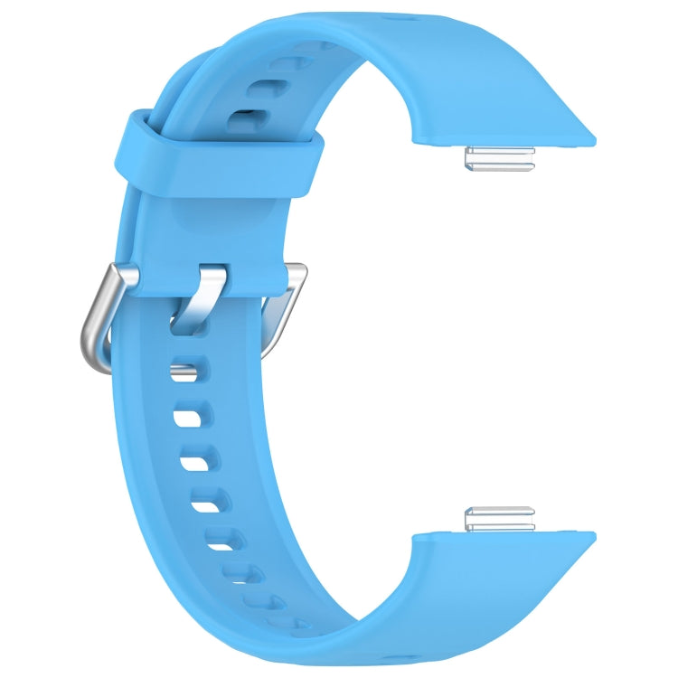 For Huawei Watch Fit3 Silicone Soft Watch Band + Clear Watch Protective Case Set