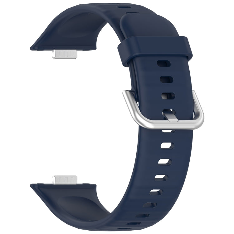 For Huawei Watch Fit3 Silicone Soft Watch Band + Clear Watch Protective Case Set