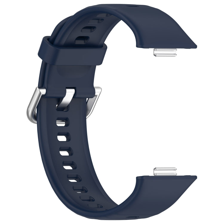 For Huawei Watch Fit3 Silicone Soft Watch Band + Clear Watch Protective Case Set