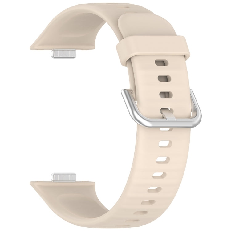 For Huawei Watch Fit3 Silicone Soft Watch Band + Clear Watch Protective Case Set