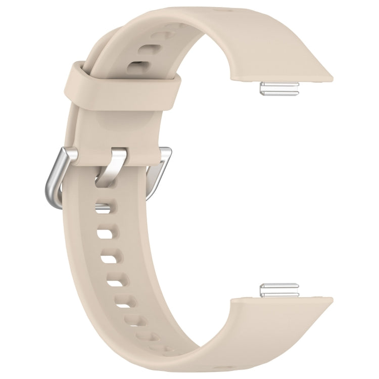 For Huawei Watch Fit3 Silicone Soft Watch Band + Clear Watch Protective Case Set