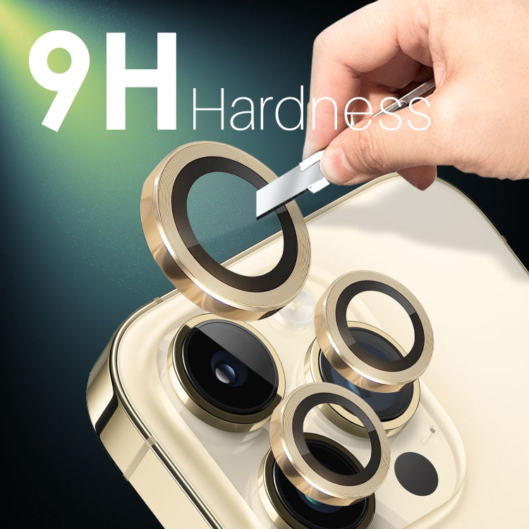For iPhone 15 Pro / 15 Pro Max NORTHJO 2 Set 6pcs Camera Lens Protector Cover Metal Ring