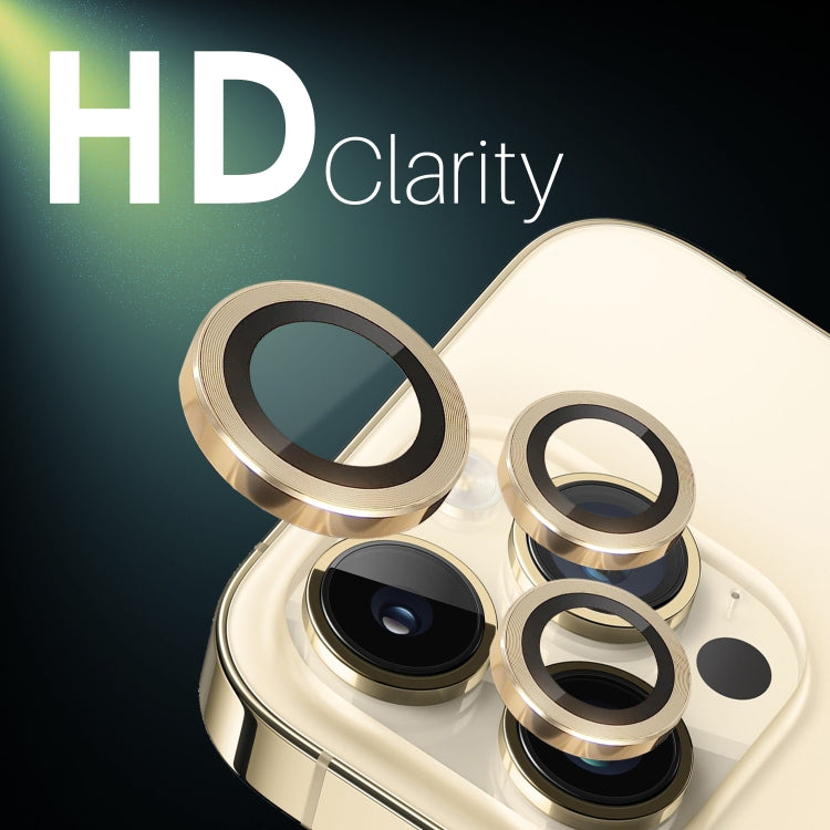 For iPhone 15 Pro / 15 Pro Max NORTHJO 2 Set 6pcs Camera Lens Protector Cover Metal Ring