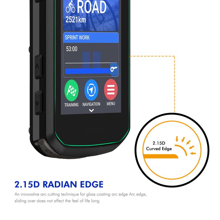 For Garmin Edge 850 / 550 ENKAY Hat-Prince 0.2mm 9H Tempered Glass Screen Protector Watch Film