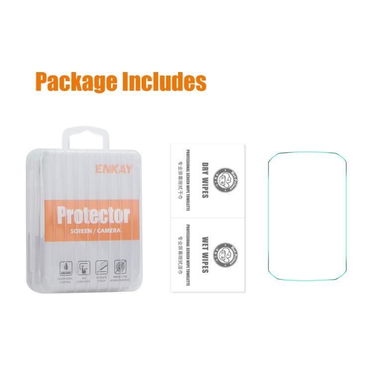 For Garmin Edge 850 / 550 ENKAY Hat-Prince 0.2mm 9H Tempered Glass Screen Protector Watch Film