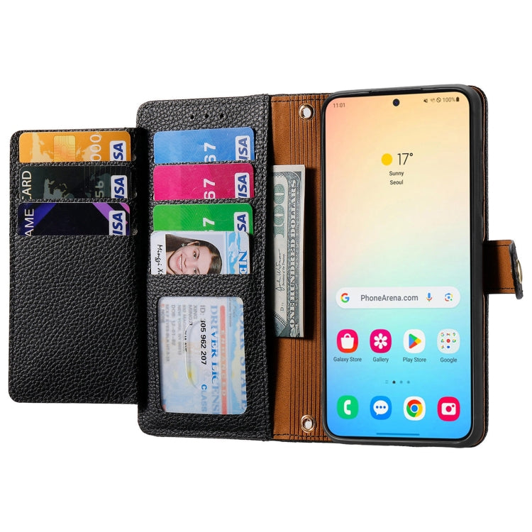 For Samsung Galaxy S25+ 5G Love Zipper Lanyard Leather Phone Case