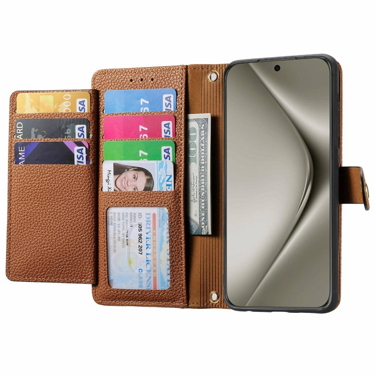 For Huawei Pura 70 Pro Love Zipper Lanyard Leather Phone Case