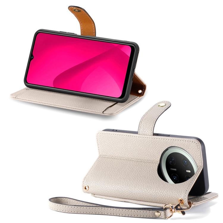 For Huawei Mate 70 Love Zipper Lanyard Leather Phone Case