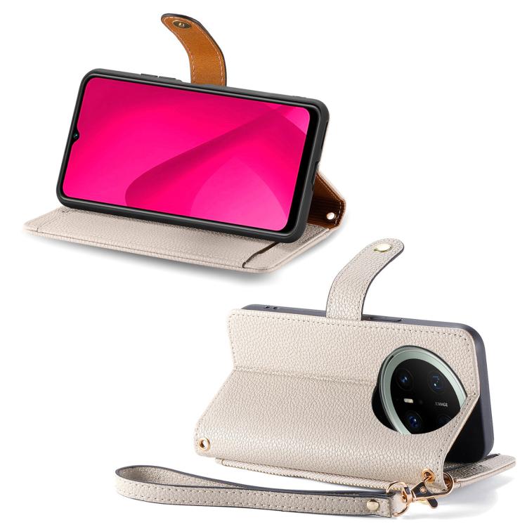 For Huawei Mate 70 Pro+ Love Zipper Lanyard Leather Phone Case