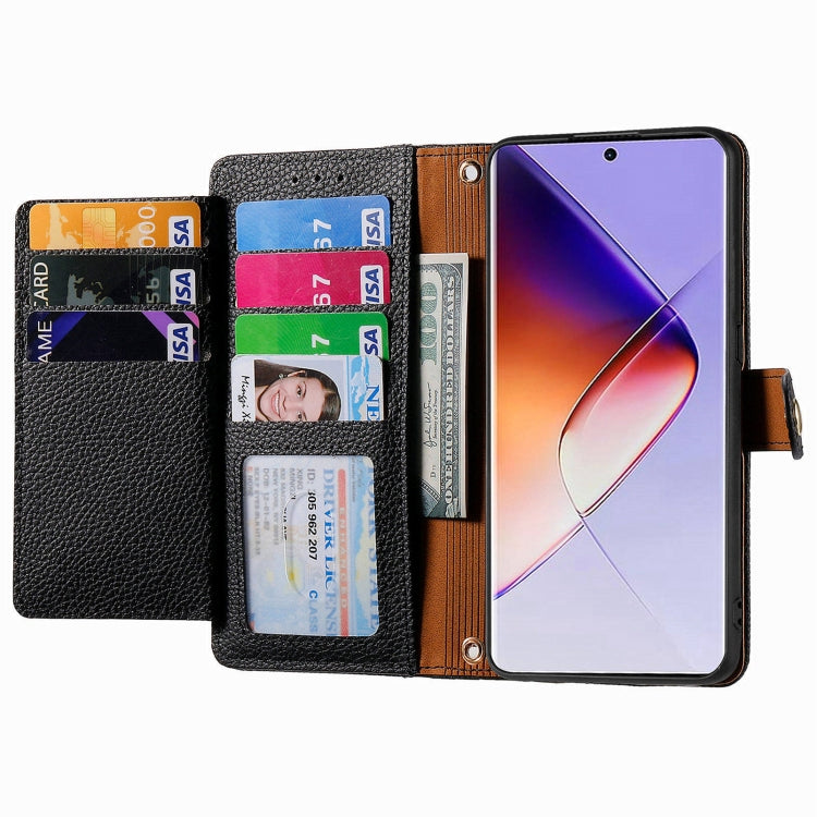 For Infinix Note 40 Pro 4G Love Zipper Lanyard Leather Phone Case