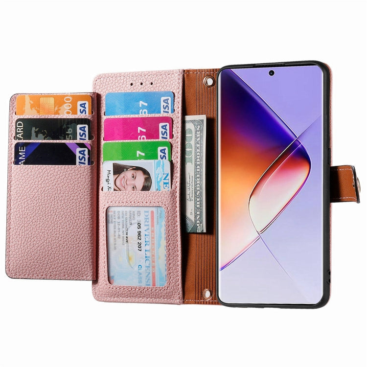 For Infinix Note 40 Pro 4G Love Zipper Lanyard Leather Phone Case