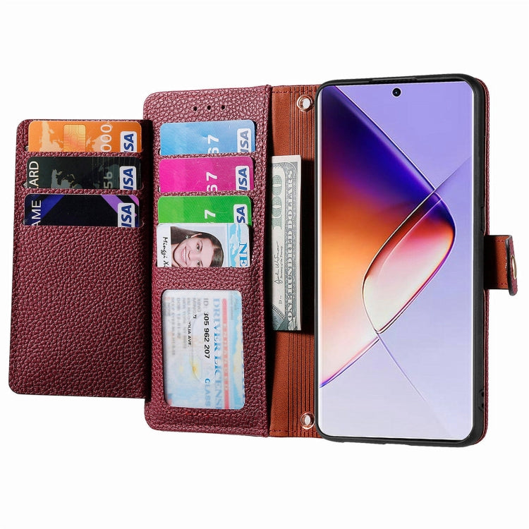 For Infinix Note 40 Pro 4G Love Zipper Lanyard Leather Phone Case
