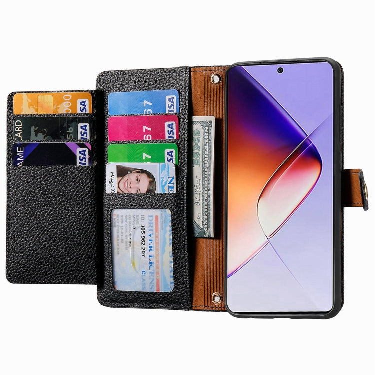 For Infinix Note 40 Love Zipper Lanyard Leather Phone Case