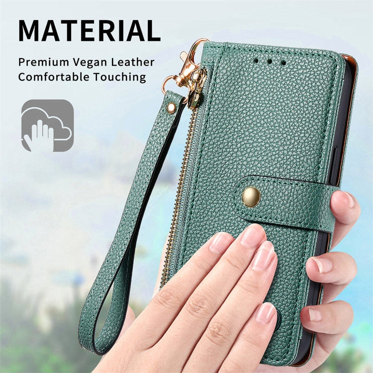 For Infinix Note 40 Love Zipper Lanyard Leather Phone Case