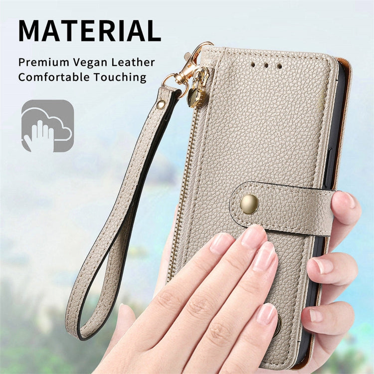 For Infinix Note 40 Love Zipper Lanyard Leather Phone Case