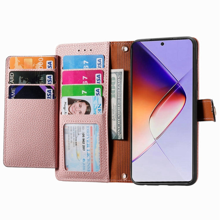 For Infinix Note 40 Love Zipper Lanyard Leather Phone Case