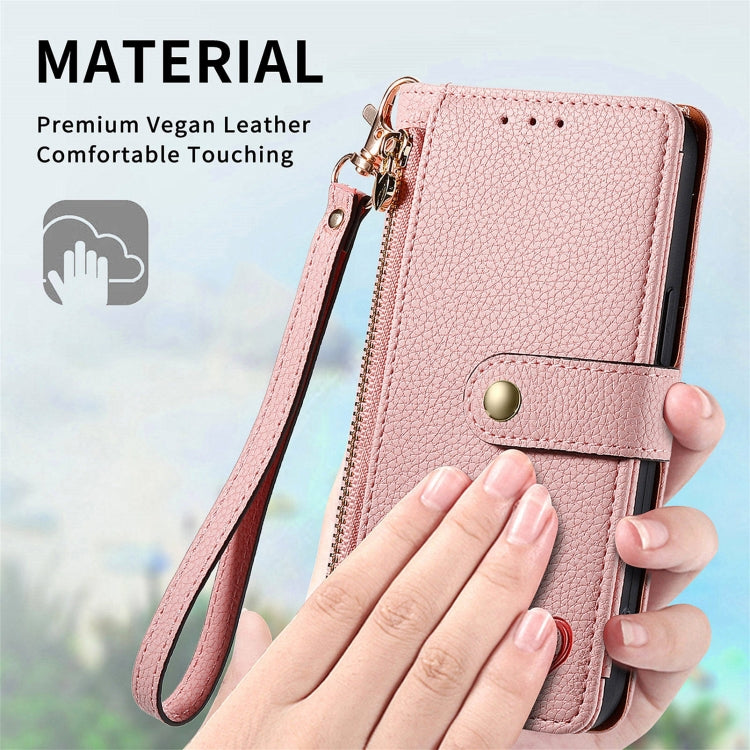 For Infinix Note 40 Love Zipper Lanyard Leather Phone Case