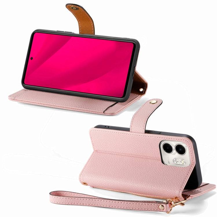 For Infinix Smart 9 Love Zipper Lanyard Leather Phone Case