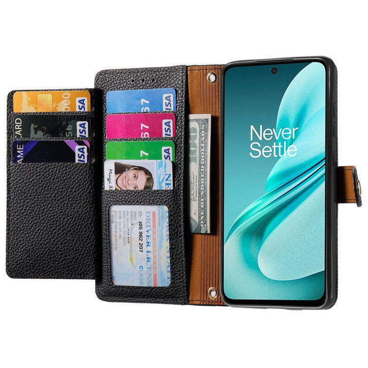 For OnePlus Nord N30 SE Love Zipper Lanyard Leather Phone Case