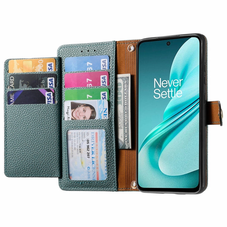 For OnePlus Nord N30 SE Love Zipper Lanyard Leather Phone Case