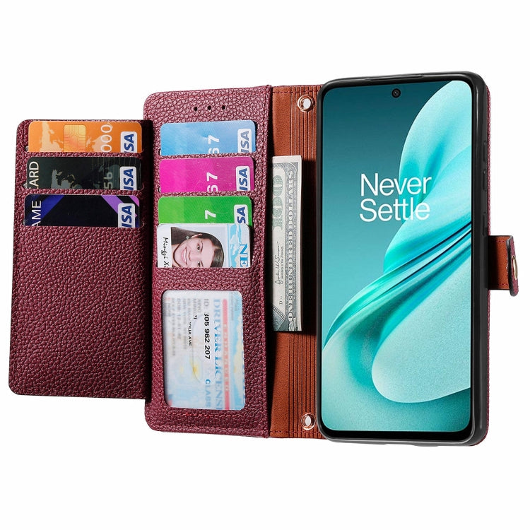 For OnePlus Nord N30 SE Love Zipper Lanyard Leather Phone Case