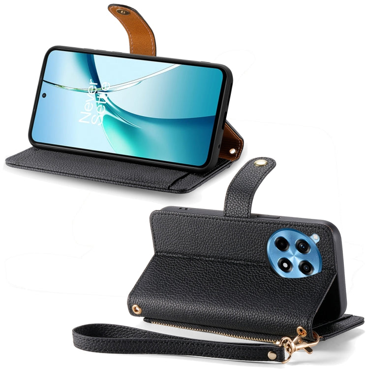 For OnePlus Ace 3 Pro Love Zipper Lanyard Leather Phone Case