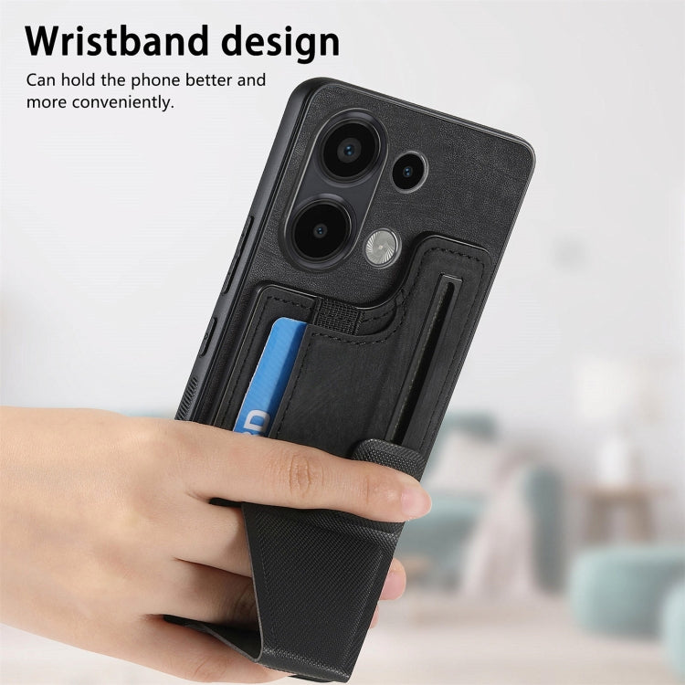 For Xiaomi Redmi Note 13 4G II K-shaped Slide Holder Card Slot Phone Case