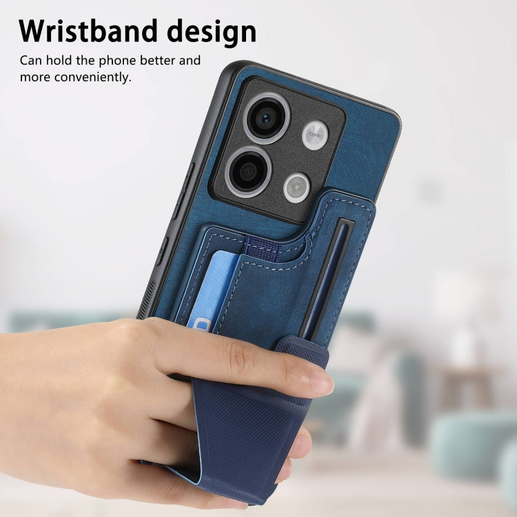 For Xiaomi Redmi Note 13 5G II K-shaped Slide Holder Card Slot Phone Case