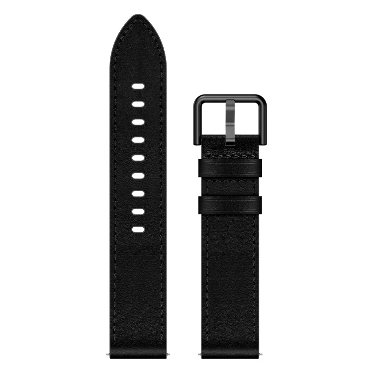 For Samsung Galaxy Watch Active 20mm SX Connector Metal Button Switch Leather Watch Band