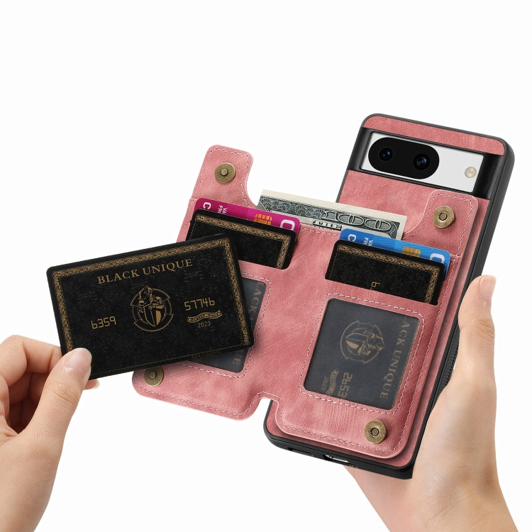 For Google Pixel 9 / 9 Pro Retro Leather Zipper Wallet Back Phone Case