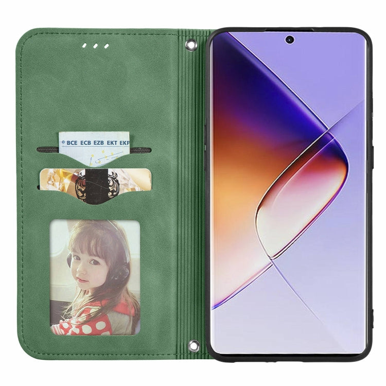 For Infinix Note 40 Pro  4G Retro Skin Feel Magnetic Flip Leather Phone Case