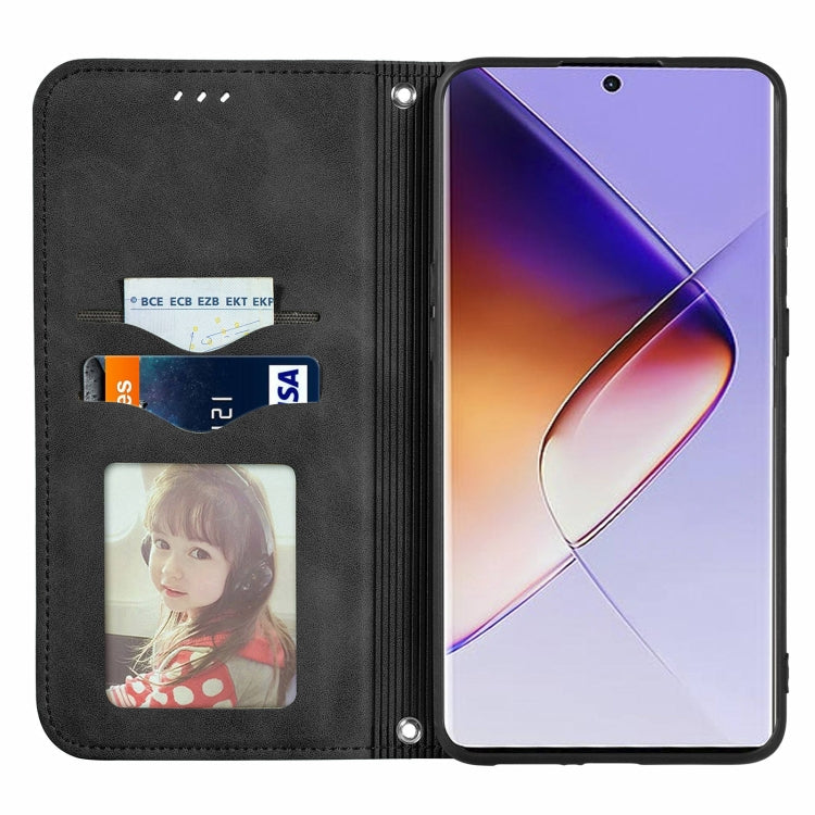 For Infinix Note 40 Pro  4G Retro Skin Feel Magnetic Flip Leather Phone Case