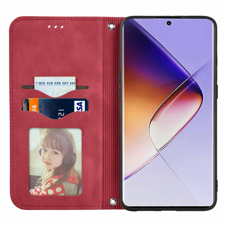 For Infinix Note 40 Pro  4G Retro Skin Feel Magnetic Flip Leather Phone Case