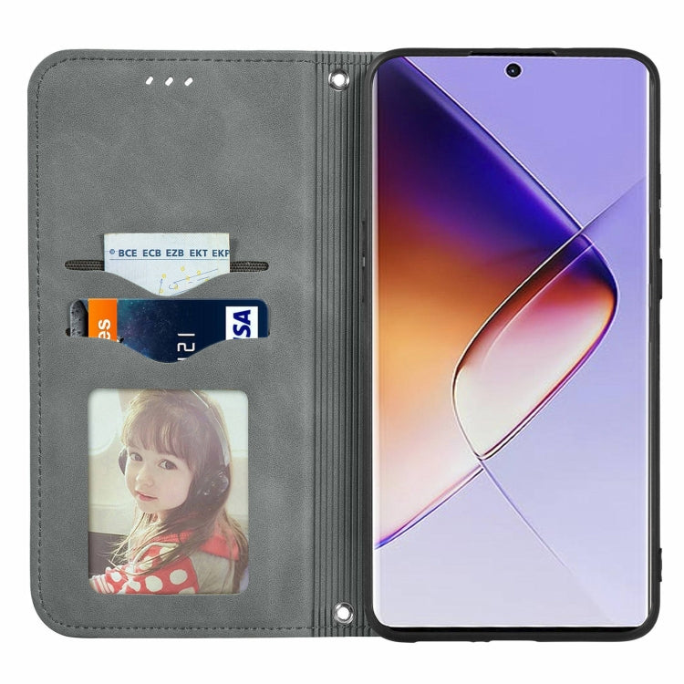 For Infinix Note 40 Pro  4G Retro Skin Feel Magnetic Flip Leather Phone Case