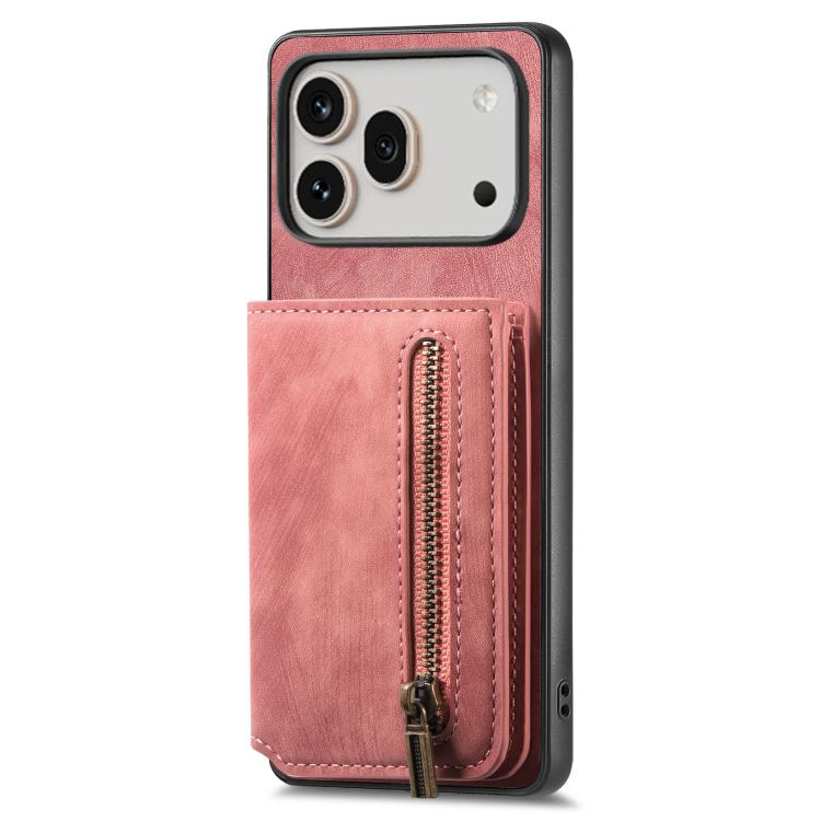 For Honor 600 Global Retro Leather Zipper Wallet Back Phone Case