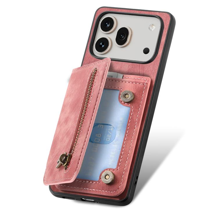 For Honor 600 Global Retro Leather Zipper Wallet Back Phone Case