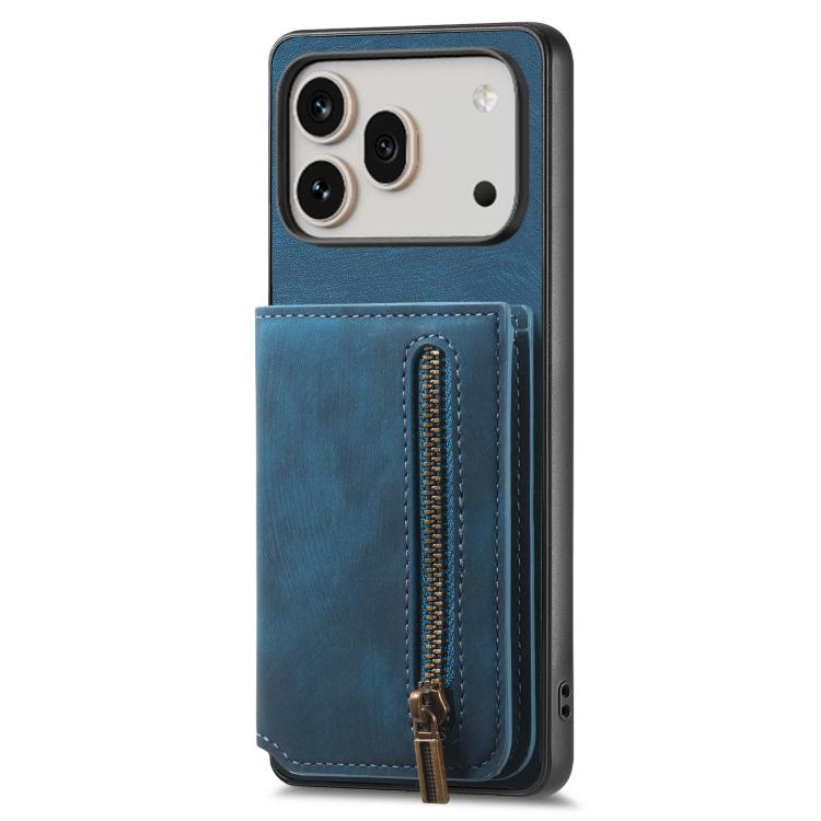 For Honor 600 Pro Global Retro Leather Zipper Wallet Back Phone Case