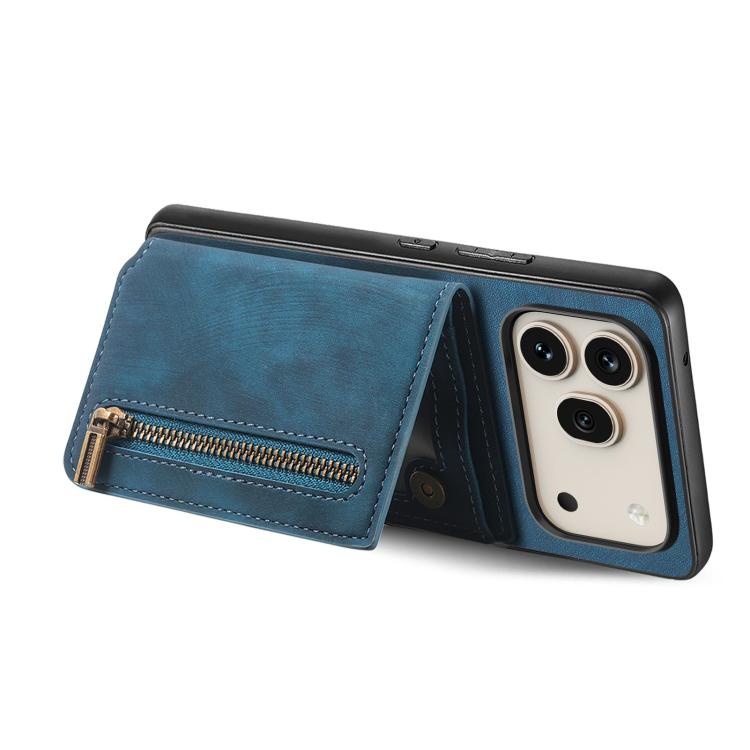 For Honor 600 Pro Global Retro Leather Zipper Wallet Back Phone Case