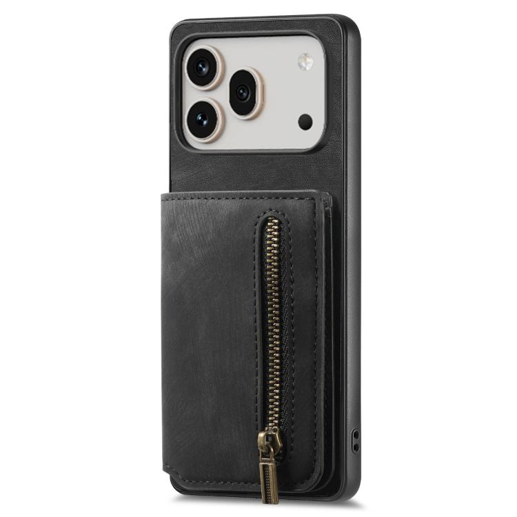For Honor 600 Pro Global Retro Leather Zipper Wallet Back Phone Case