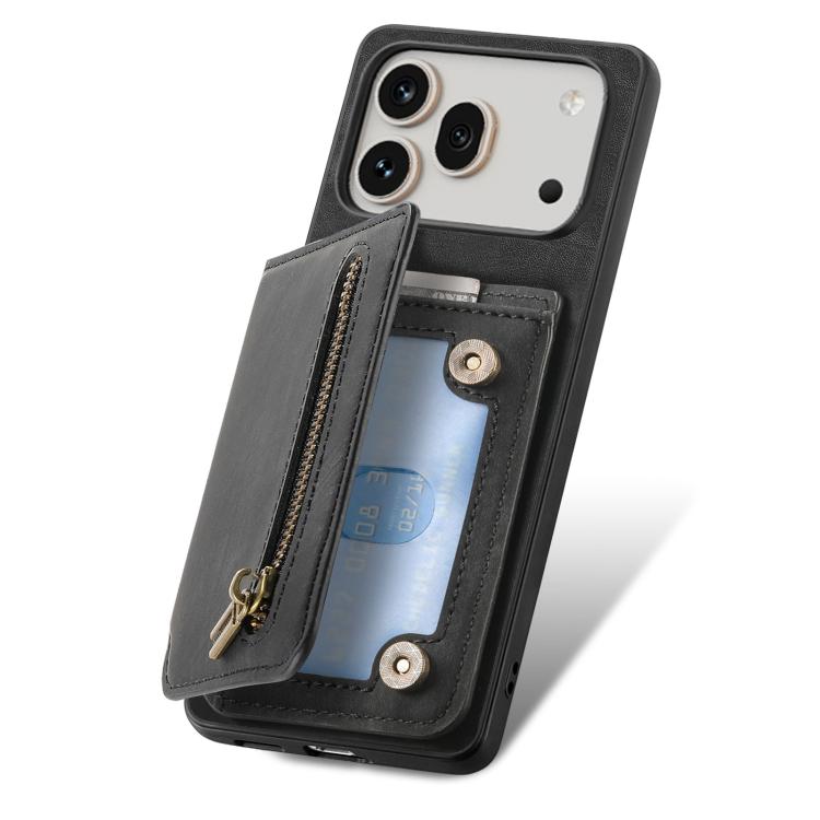For Honor 600 Pro Global Retro Leather Zipper Wallet Back Phone Case