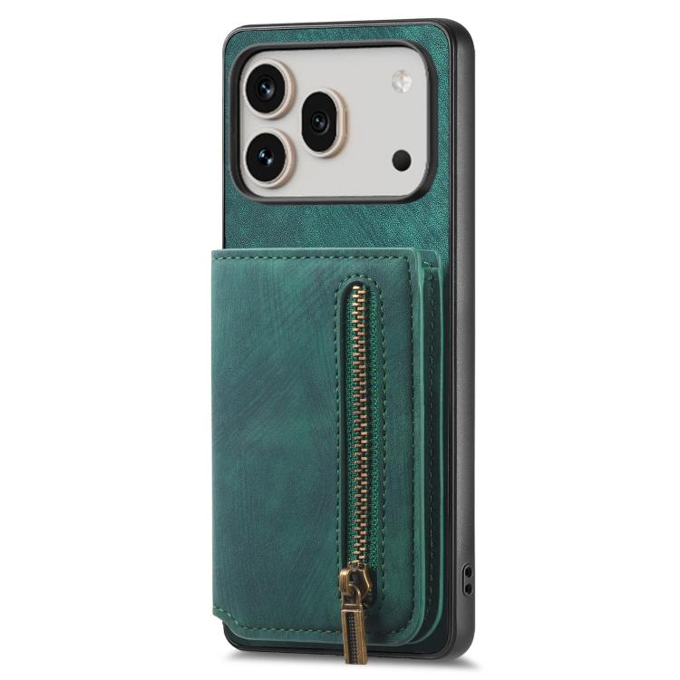 For Honor 600 Pro Global Retro Leather Zipper Wallet Back Phone Case