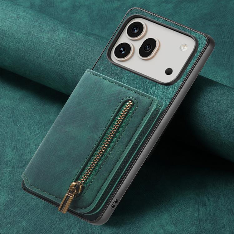For Honor 600 Pro Global Retro Leather Zipper Wallet Back Phone Case