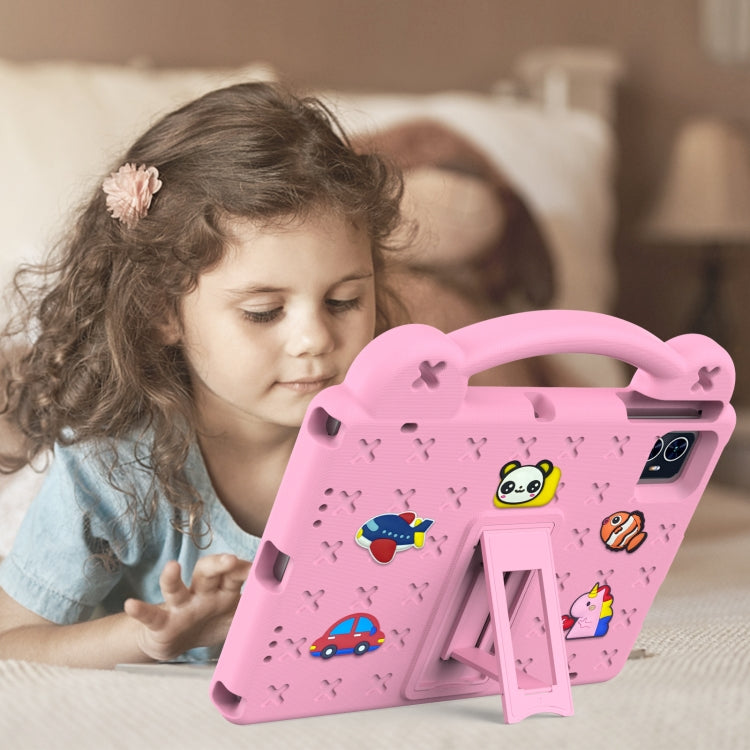 For Walmart ONN 10.1 Gen4 2024 Handle Kickstand Children EVA Shockproof Tablet Case
