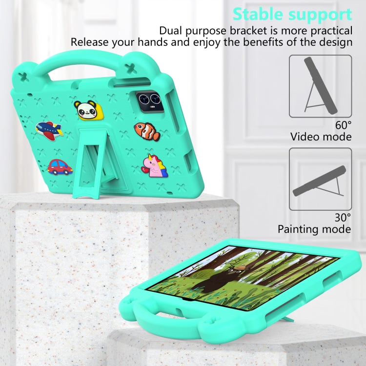 For Walmart ONN 10.1 Gen4 2024 Handle Kickstand Children EVA Shockproof Tablet Case