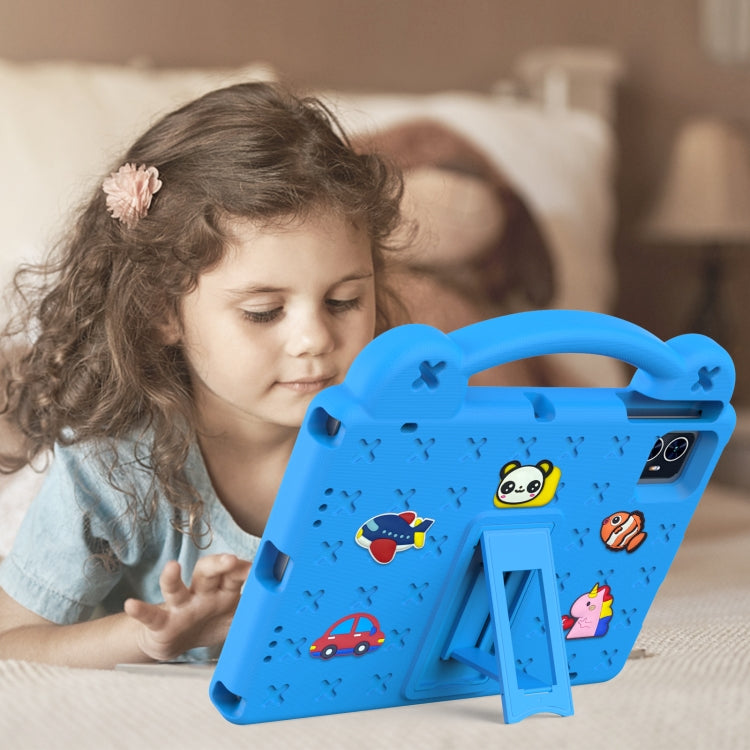 For Walmart ONN 10.1 Gen4 2024 Handle Kickstand Children EVA Shockproof Tablet Case