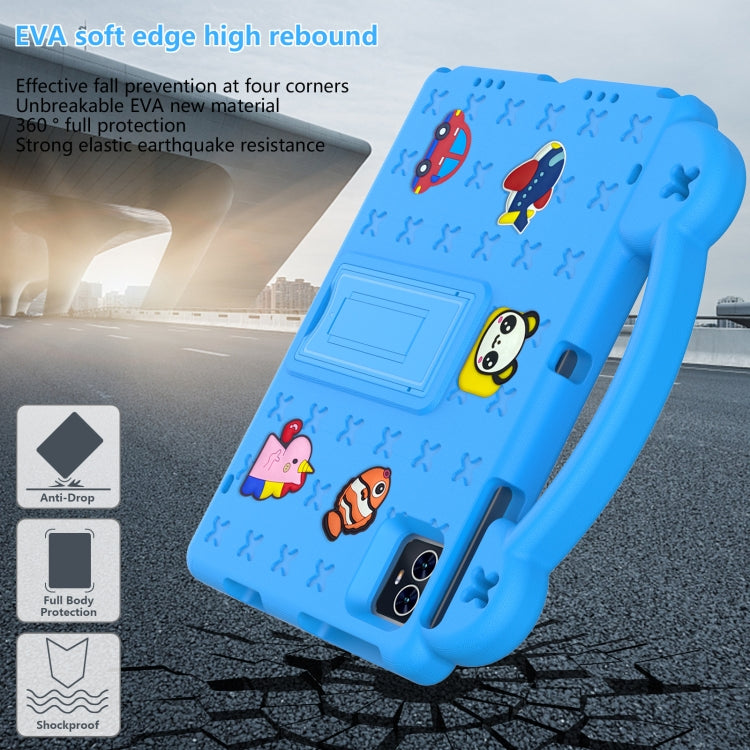 For Walmart ONN 10.1 Gen4 2024 Handle Kickstand Children EVA Shockproof Tablet Case