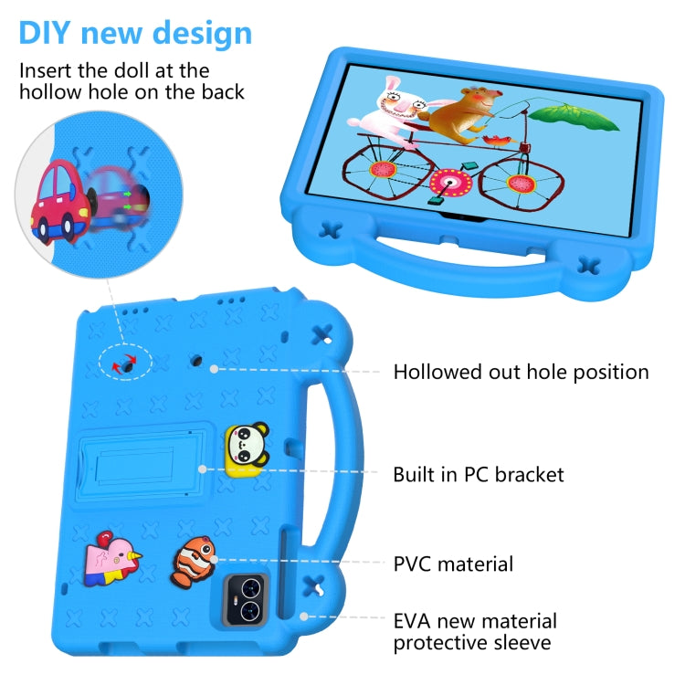 For Walmart ONN 10.1 Gen4 2024 Handle Kickstand Children EVA Shockproof Tablet Case
