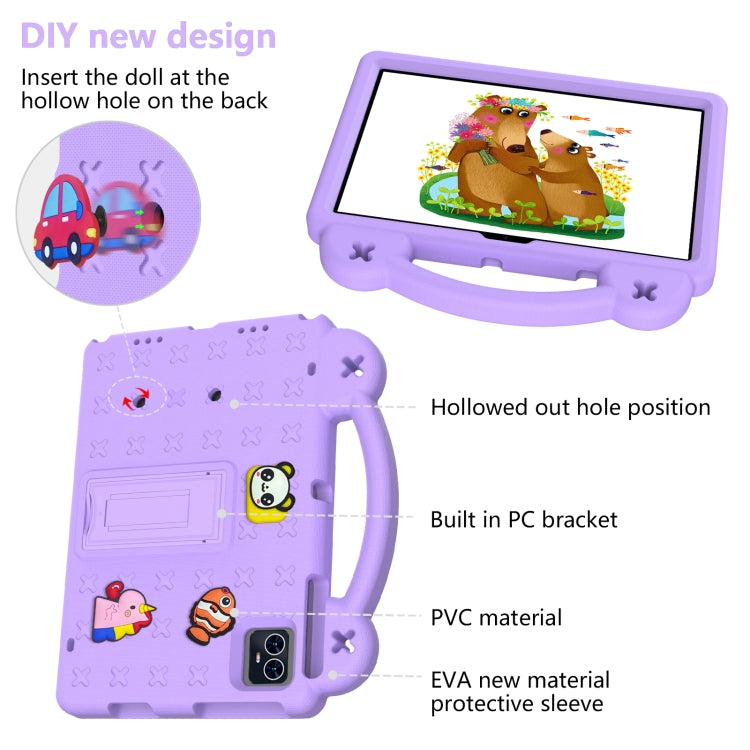 For Walmart ONN 10.1 Gen4 2024 Handle Kickstand Children EVA Shockproof Tablet Case