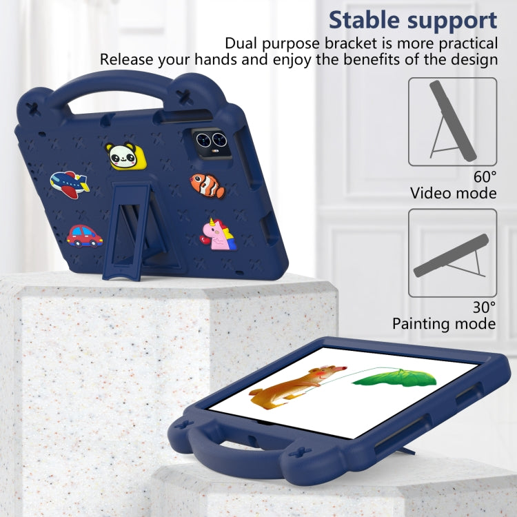 For Walmart ONN 10.1 Gen4 2024 Handle Kickstand Children EVA Shockproof Tablet Case